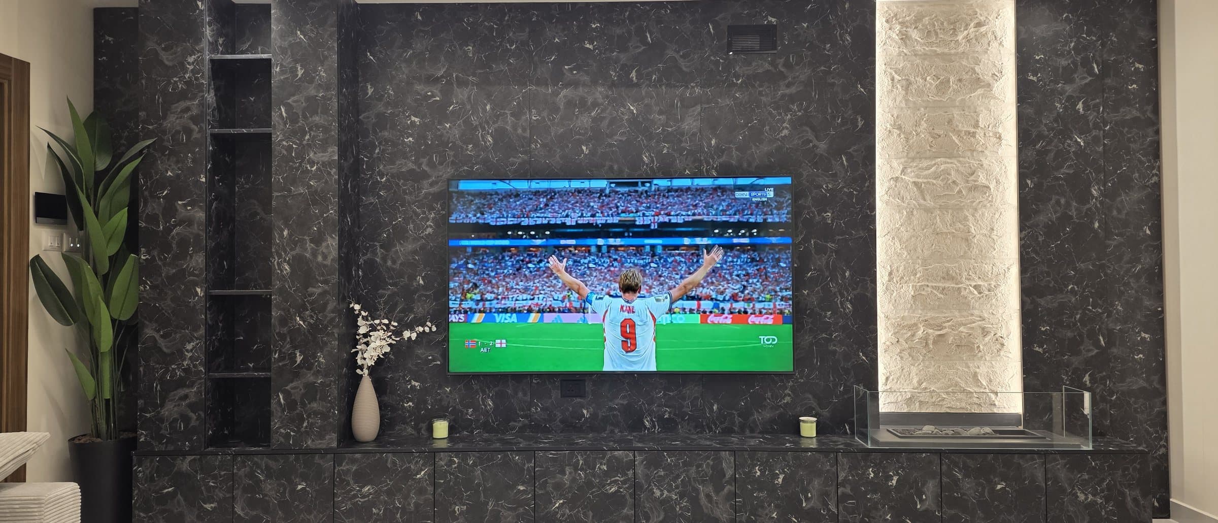 Residence 101 — living room tv unit
