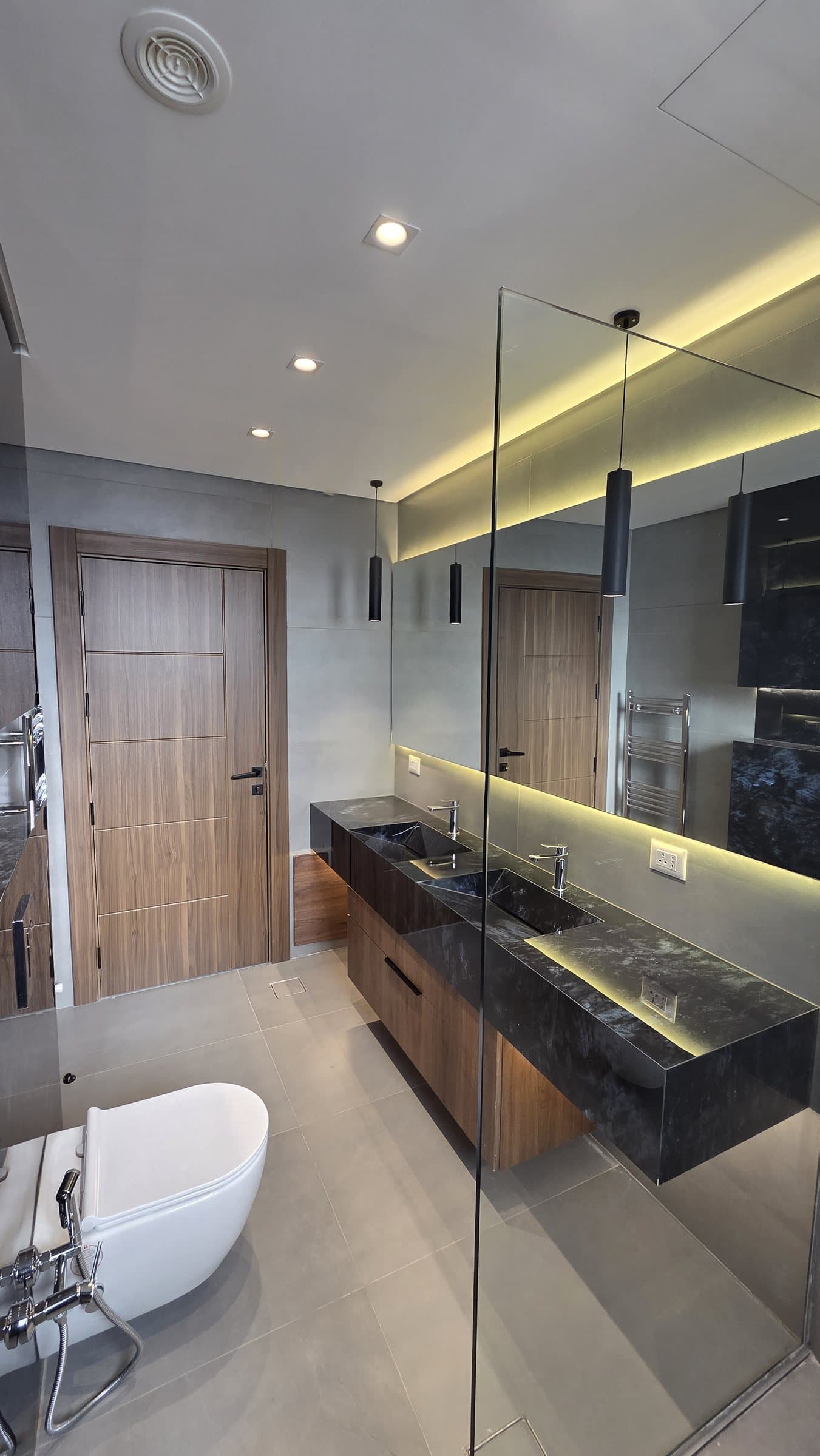 Residence 102 — Master bathroom view