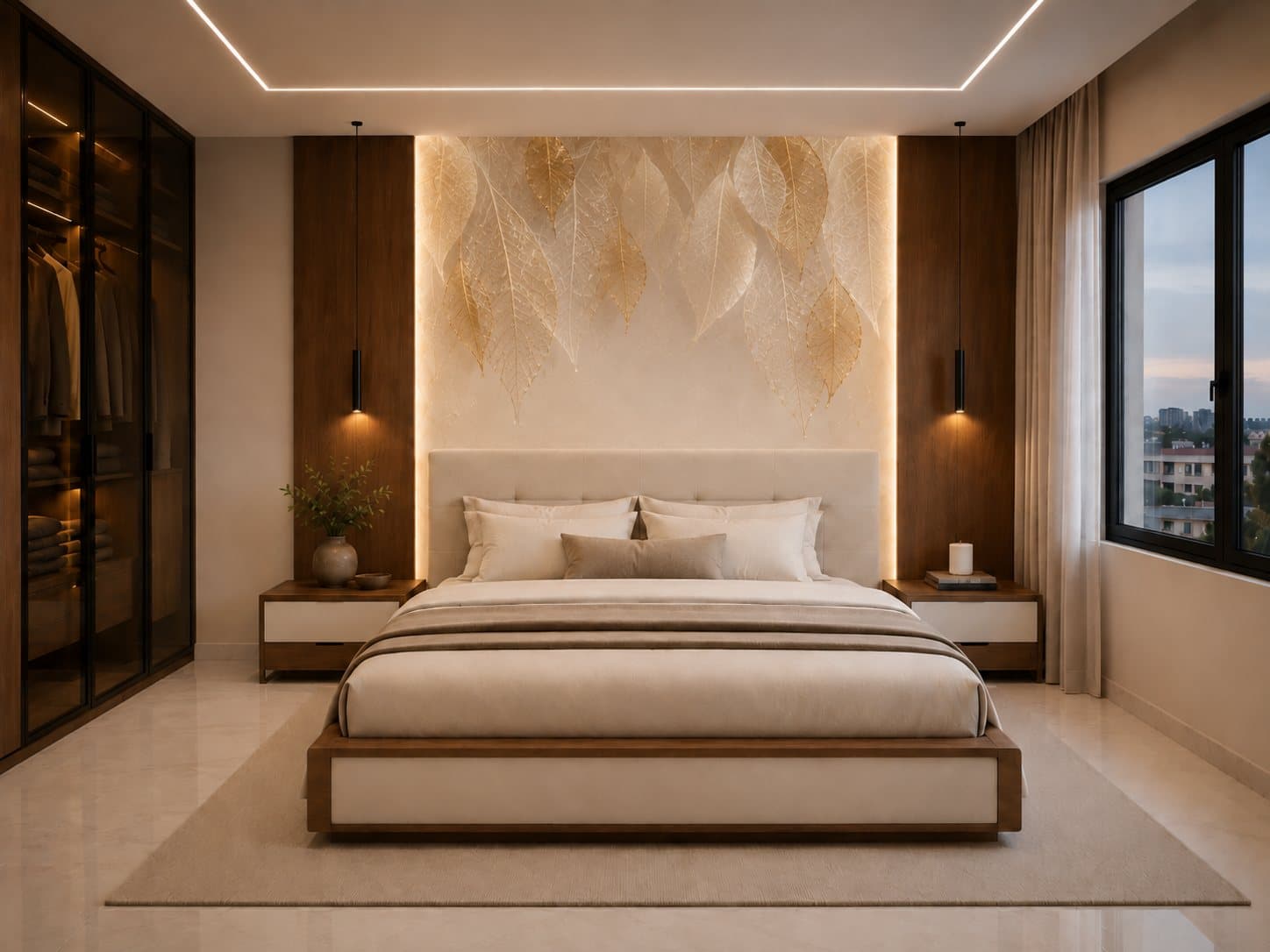 Residence 102 — Master Bedroom Layout